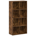 vidaXL Bücherregal/Sideboard Räuchereiche 66×30×130 cm Holzwerkstoff