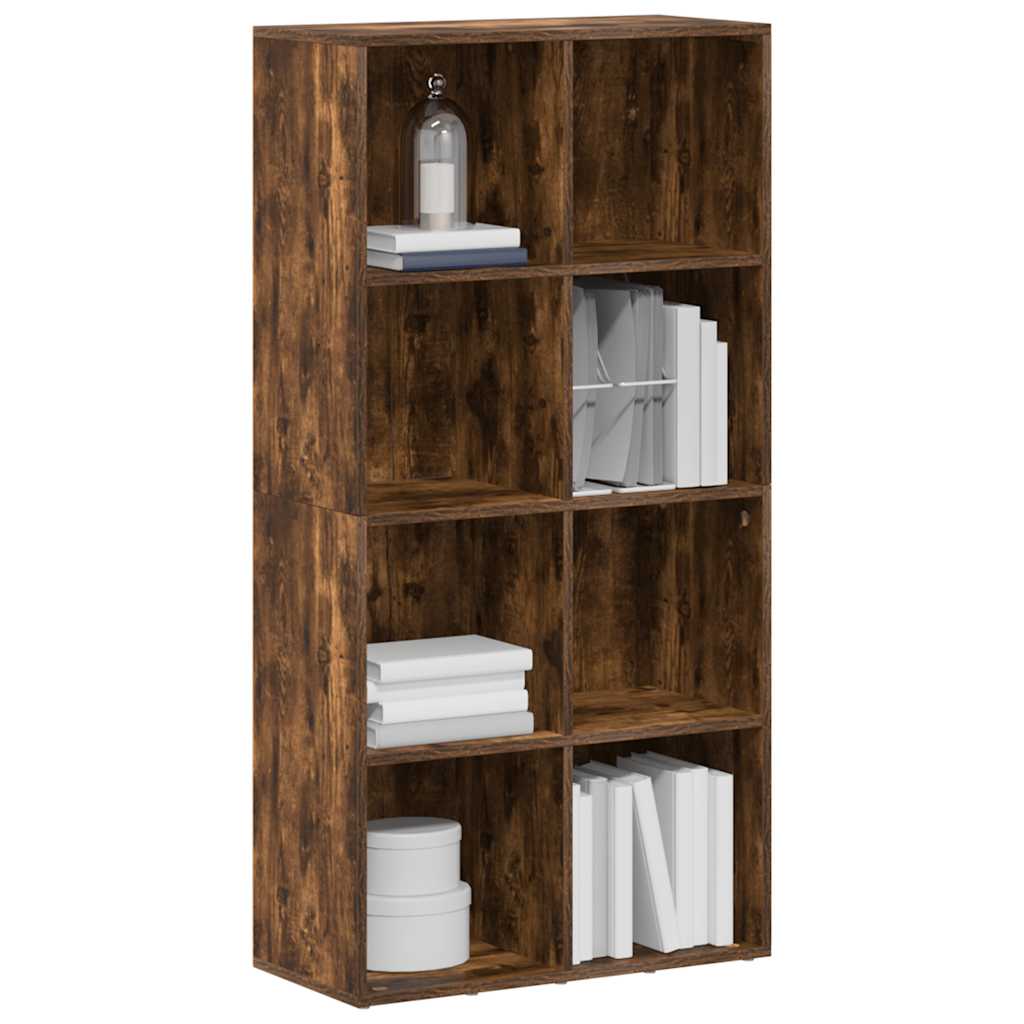 vidaXL Bücherregal/Sideboard Räuchereiche 66×30×130 cm Holzwerkstoff