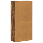 vidaXL Bücherregal/Sideboard Räuchereiche 66×30×130 cm Holzwerkstoff