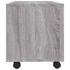 vidaXL TV-Schrank mit Rollen Grau Sonoma 90x35x35 cm Holzwerkstoff