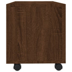vidaXL TV-Schrank mit Rollen Braun Eiche 90x35x35 cm Holzwerkstoff