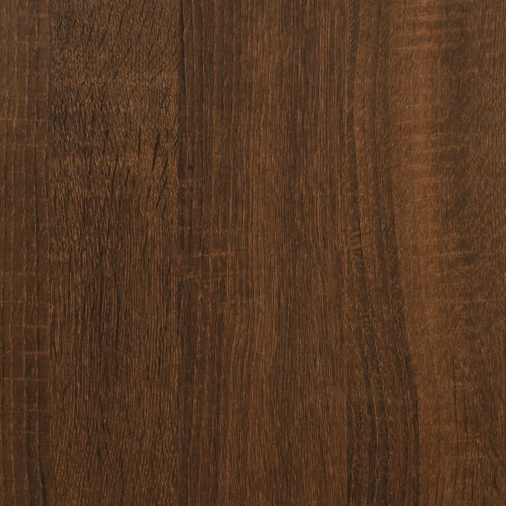vidaXL TV-Schrank mit Rollen Braun Eiche 90x35x35 cm Holzwerkstoff
