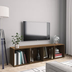 vidaXL Bücherschrank/TV-Schrank Eichen-Optik 143x30x36cm Holzwerkstoff