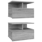 vidaXL Nachttisch 2Stk. Hängend Grau Sonoma 40x31x27 cm Holzwerkstoff