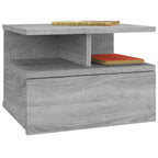 vidaXL Nachttisch 2Stk. Hängend Grau Sonoma 40x31x27 cm Holzwerkstoff