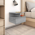 vidaXL Nachttisch 2Stk. Hängend Grau Sonoma 40x31x27 cm Holzwerkstoff