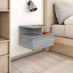 vidaXL Nachttisch 2Stk. Hängend Grau Sonoma 40x31x27 cm Holzwerkstoff
