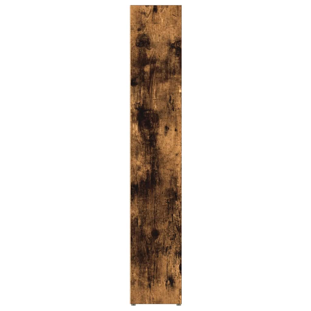 vidaXL CD-Regale 2 Stk. Räuchereiche 21x16x93,5 cm Holzwerkstoff