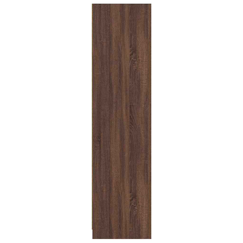 vidaXL Kleiderschrank Braun Eiche-Optik 100x50x200 cm Holzwerkstoff