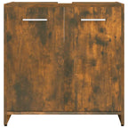 vidaXL Badschrank Räuchereiche 60x33x60 cm Holzwerkstoff