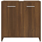 vidaXL Badezimmerschrank Braun Eichen-Optik 60x33x60 cm Holzwerkstoff