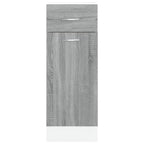 vidaXL Unterschrank mit Schublade Lyon Grau Sonoma 30x46x81,5 cm