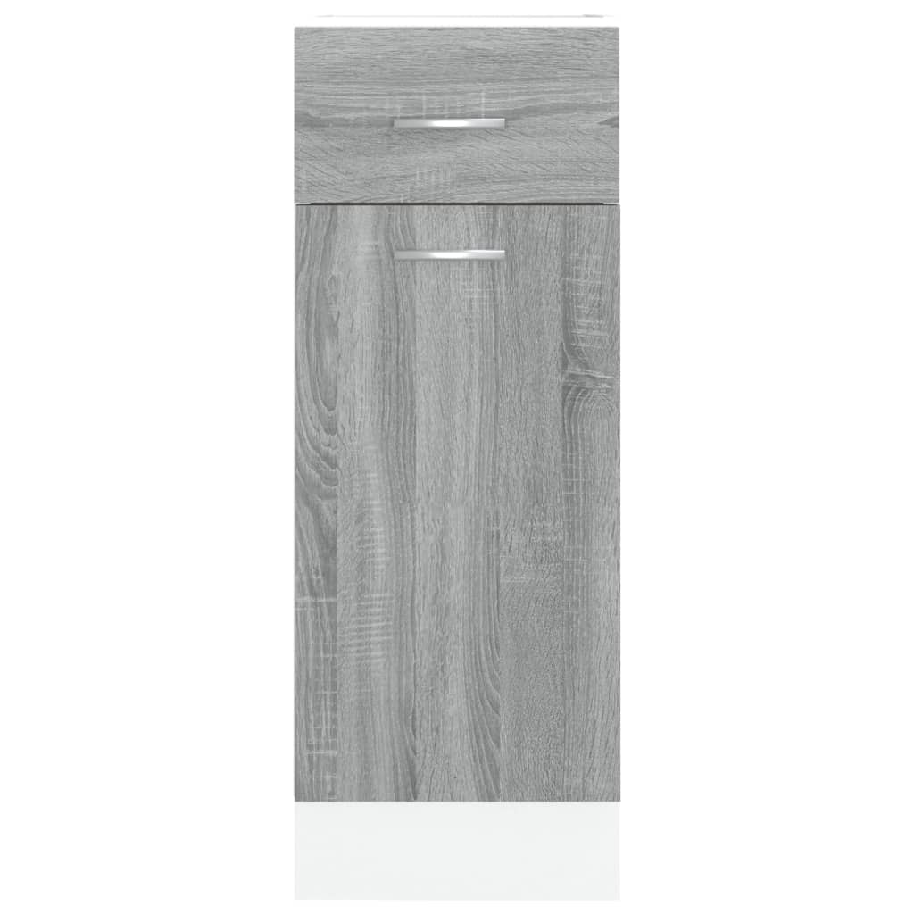 vidaXL Unterschrank mit Schublade Lyon Grau Sonoma 30x46x81,5 cm