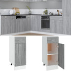 vidaXL Unterschrank mit Schublade Lyon Grau Sonoma 30x46x81,5 cm
