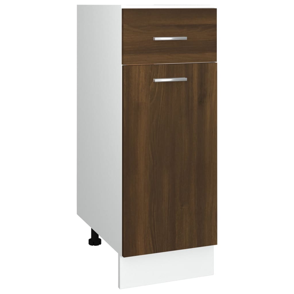 vidaXL Unterschrank mit Schublade Lyon Braun Eichen-Optik 30x46x81,5 cm
