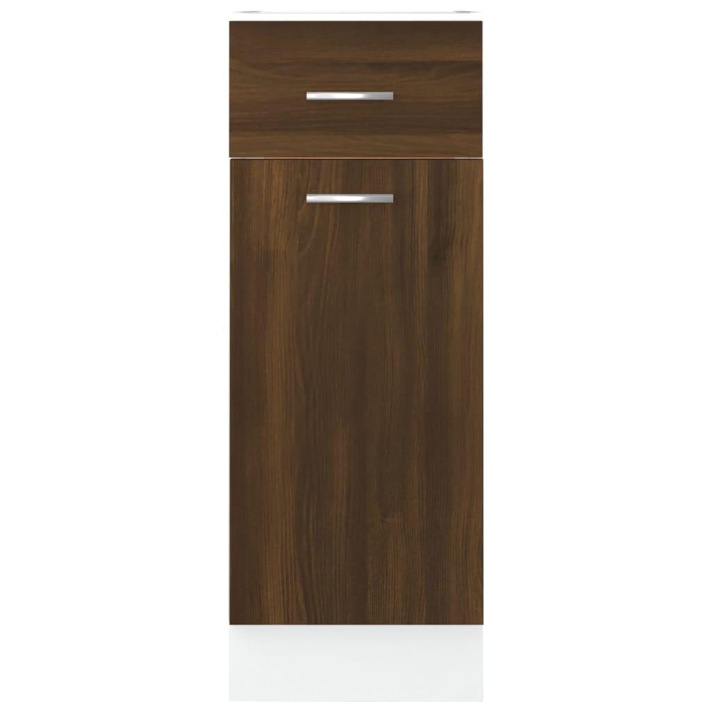 vidaXL Unterschrank mit Schublade Lyon Braun Eichen-Optik 30x46x81,5 cm