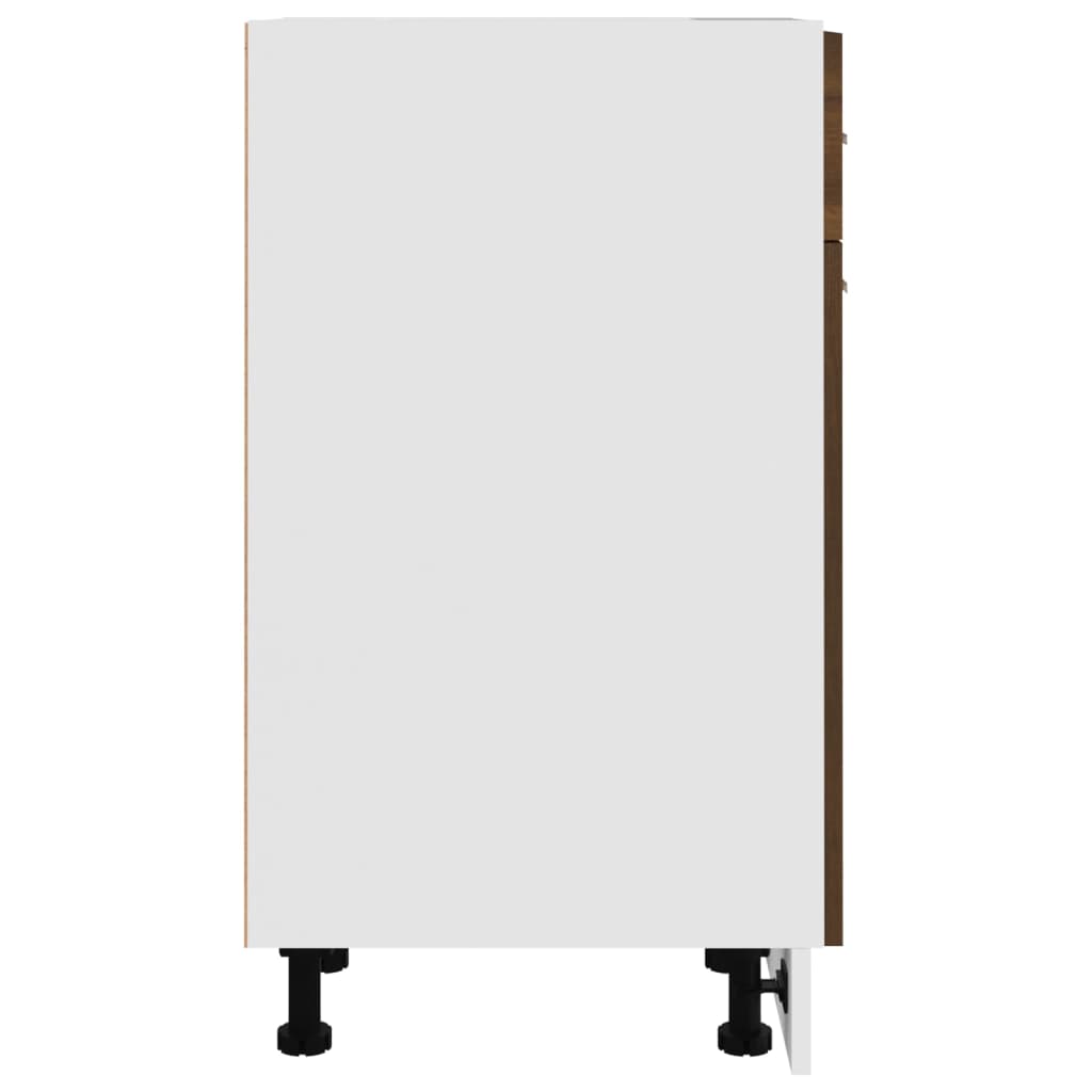 vidaXL Unterschrank mit Schublade Lyon Braun Eichen-Optik 30x46x81,5 cm