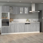vidaXL Unterschrank mit Schublade Grau Sonoma 80x46x81,5 cm