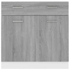 vidaXL Unterschrank mit Schublade Grau Sonoma 80x46x81,5 cm