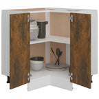 vidaXL Küchenschrank Lyon Räuchereiche 75,5x75,5x81,5 cm Holzwerkstoff