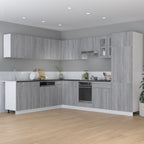 vidaXL Küchenschrank Lyon Grau Sonoma 75,5x75,5x81,5 cm Holzwerkstoff