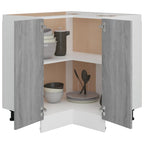 vidaXL Küchenschrank Lyon Grau Sonoma 75,5x75,5x81,5 cm Holzwerkstoff