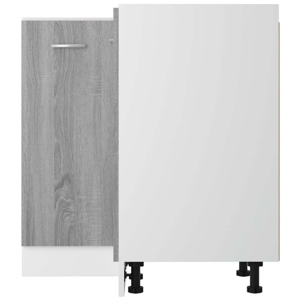 vidaXL Küchenschrank Lyon Grau Sonoma 75,5x75,5x81,5 cm Holzwerkstoff
