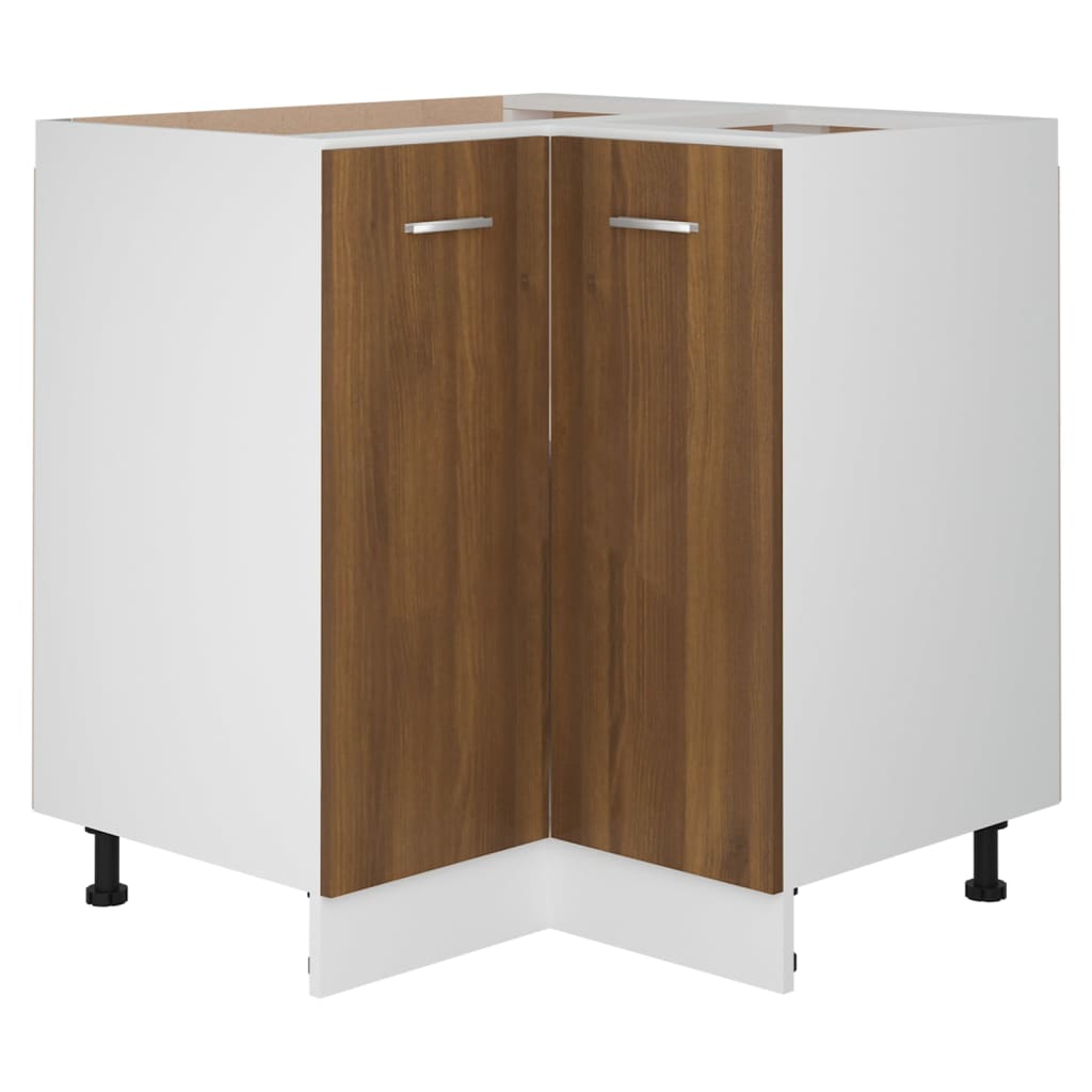 vidaXL Küchenschrank Braun Eichen-Optik 75,5x75,5x81,5cm Holzwerkstoff
