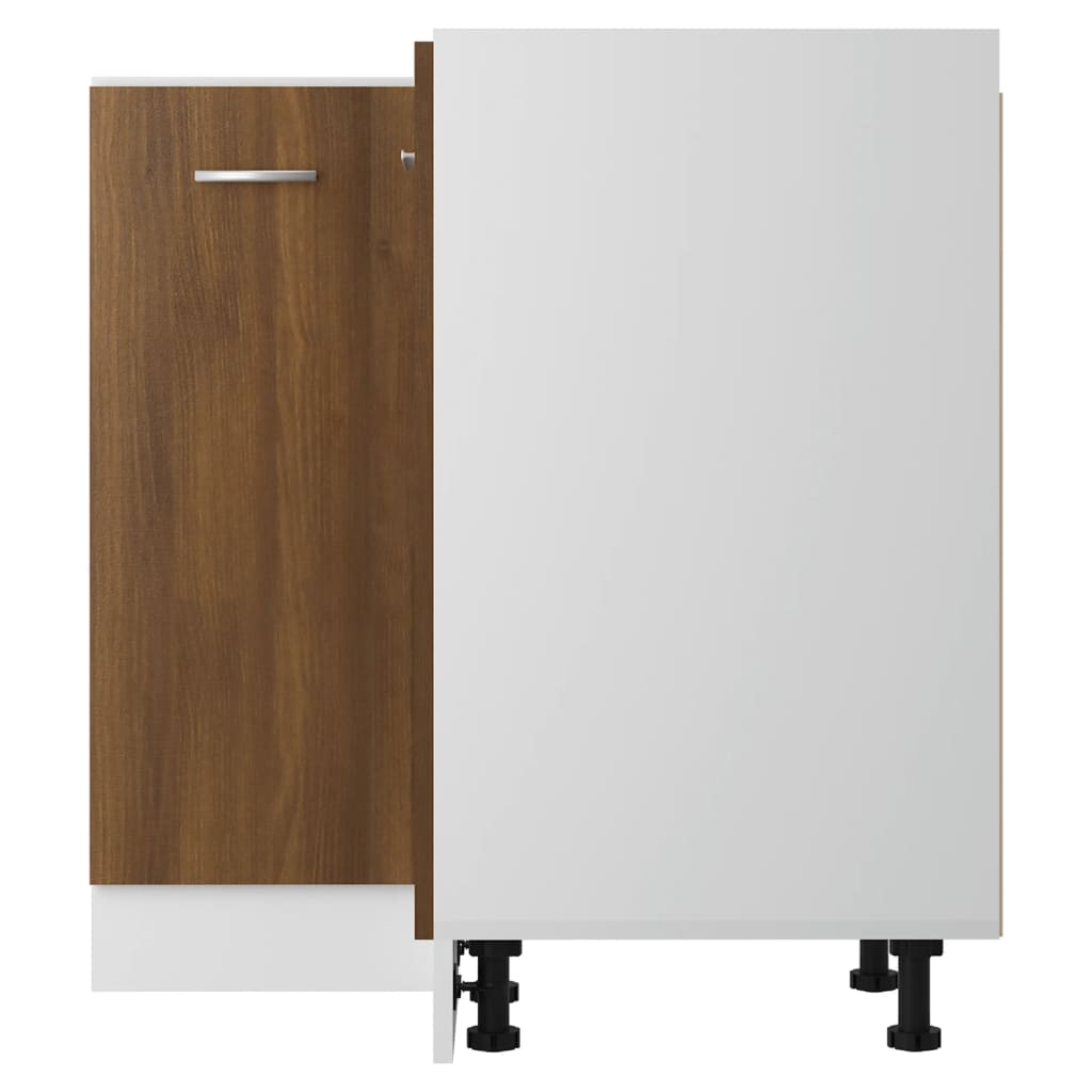 vidaXL Küchenschrank Braun Eichen-Optik 75,5x75,5x81,5cm Holzwerkstoff