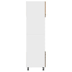vidaXL Mikrowellenumbauschrank Lyon Räuchereiche 60x57x207 cm Holzwerkstoff