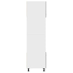 vidaXL Mikrowellenumbauschrank Lyon Grau Sonoma 60x57x207 cm Holzwerkstoff
