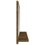vidaXL Badspiegel Räuchereiche 40x10,5x37 cm Holzwerkstoff