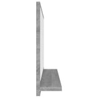 vidaXL Badspiegel Grau Sonoma 40x10,5x37 cm Holzwerkstoff