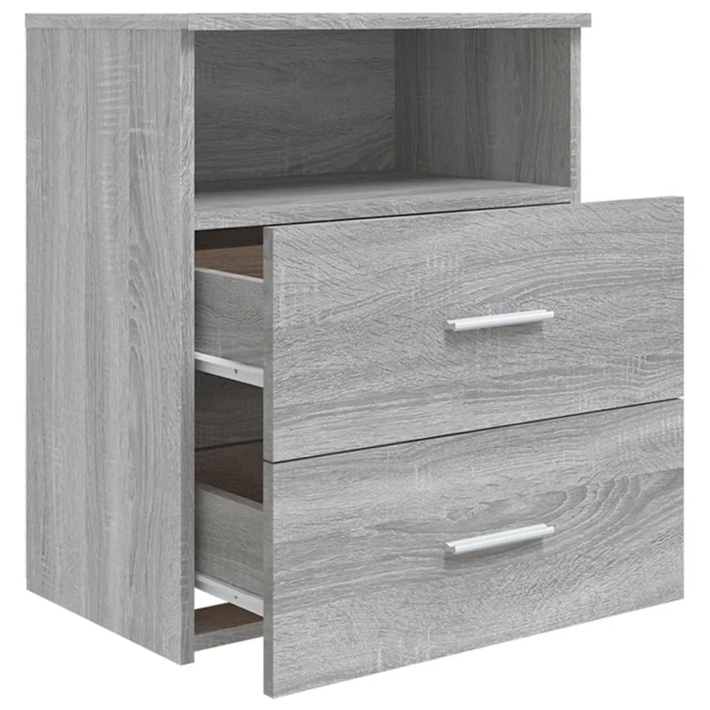 vidaXL Nachttisch Grau Sonoma 50x32x60 cm
