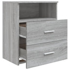 vidaXL Nachttisch Grau Sonoma 50x32x60 cm