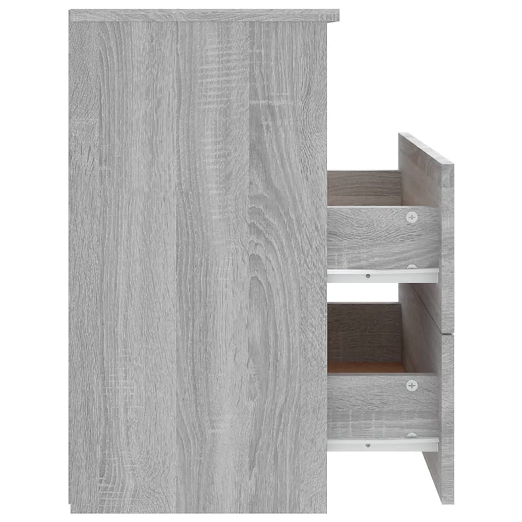 vidaXL Nachttisch Grau Sonoma 50x32x60 cm