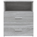 vidaXL Nachttische 2 Stk. Grau Sonoma 50x32x60 cm