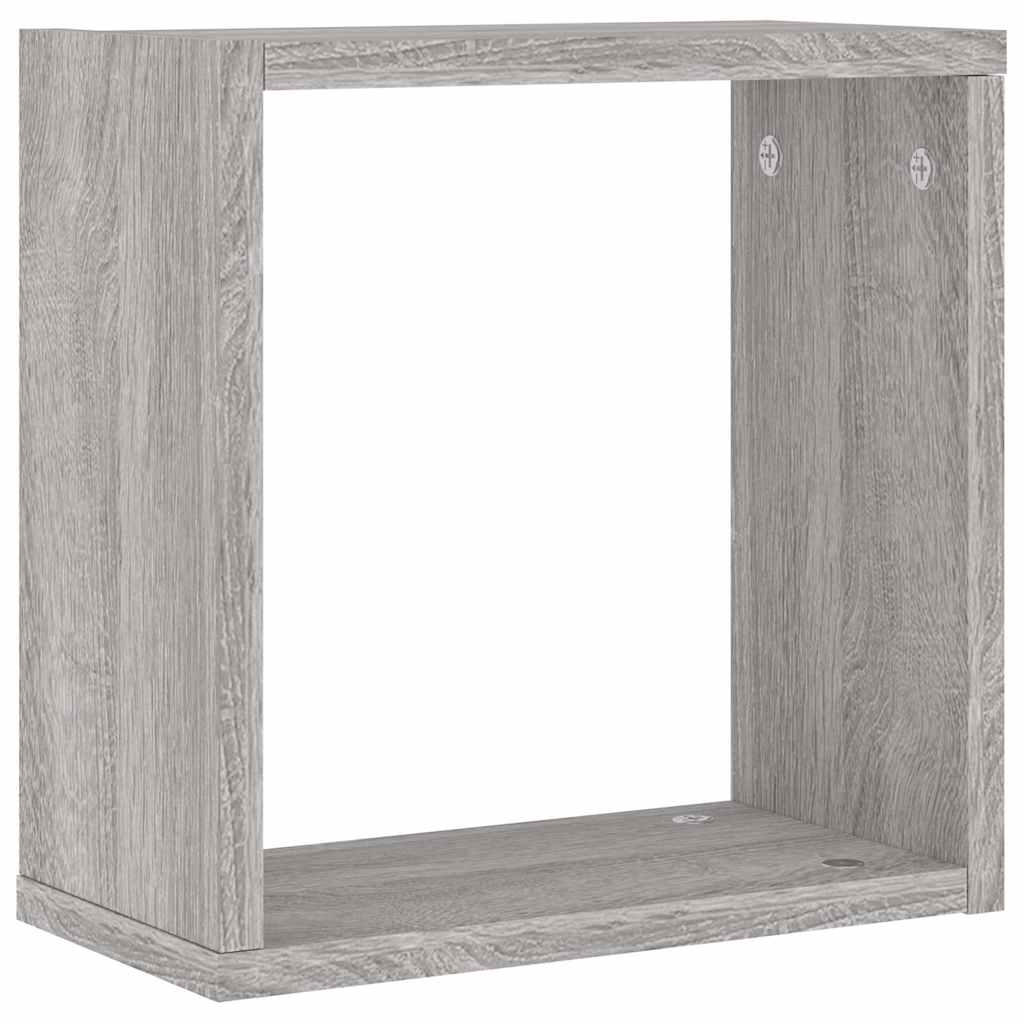 vidaXL Würfelregale 6 Stk. Grau Sonoma 30x15x30 cm