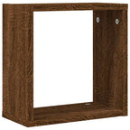 vidaXL Würfelregale 2 Stk. Braune 30x15x30 cm