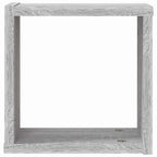 vidaXL Wandregale 2 pcs Graues Sonoma 26 x 15 x 26 cm Holzwerkstoff