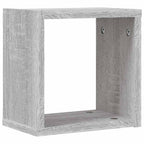 vidaXL Wandregale 4 pcs Graues Sonoma 26 x 15 x 26 cm Holzwerkstoff