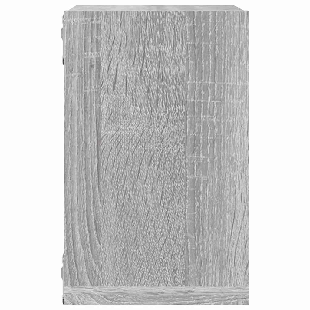 vidaXL Wandregale 4 pcs Graues Sonoma 26 x 15 x 26 cm Holzwerkstoff
