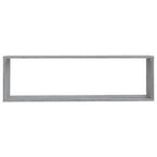 vidaXL Wandregale 2 Stk. Grau Sonoma 100x15x30 cm Holzwerkstoff