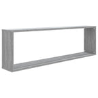 vidaXL Wandregale 4 Stk. Grau Sonoma 100x15x30 cm Holzwerkstoff