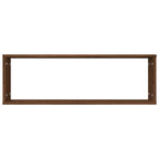 vidaXL Wandregale 2 Stk. Braun Eichen-Optik 80x15x26,5cm Holzwerkstoff