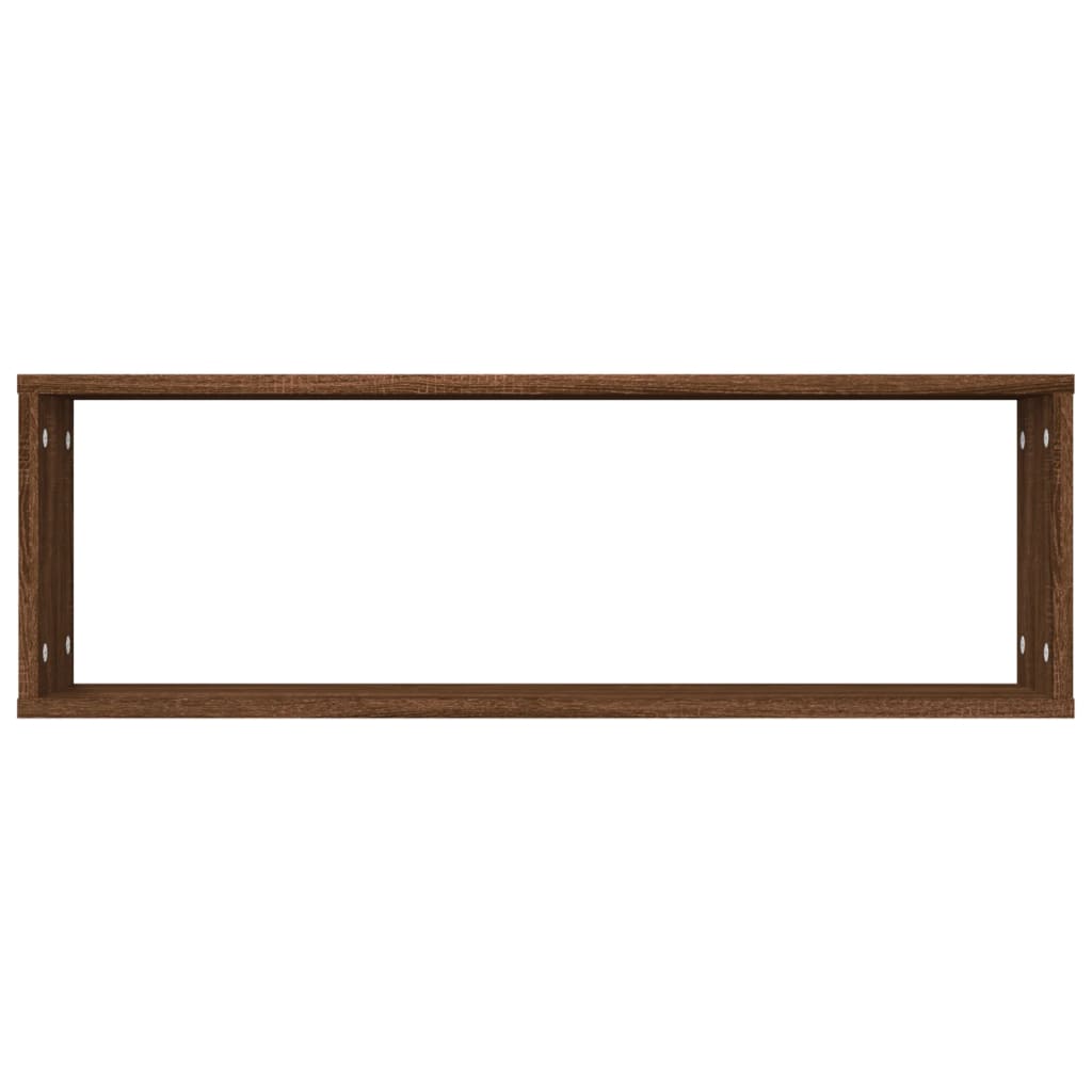 vidaXL Wandregale 4 Stk. Braun Eichen-Optik 80x15x26,5cm Holzwerkstoff