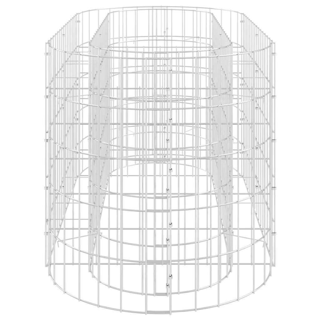 vidaXL Gabionen-Hochbeet Verzinktes Eisen 120x50x50 cm