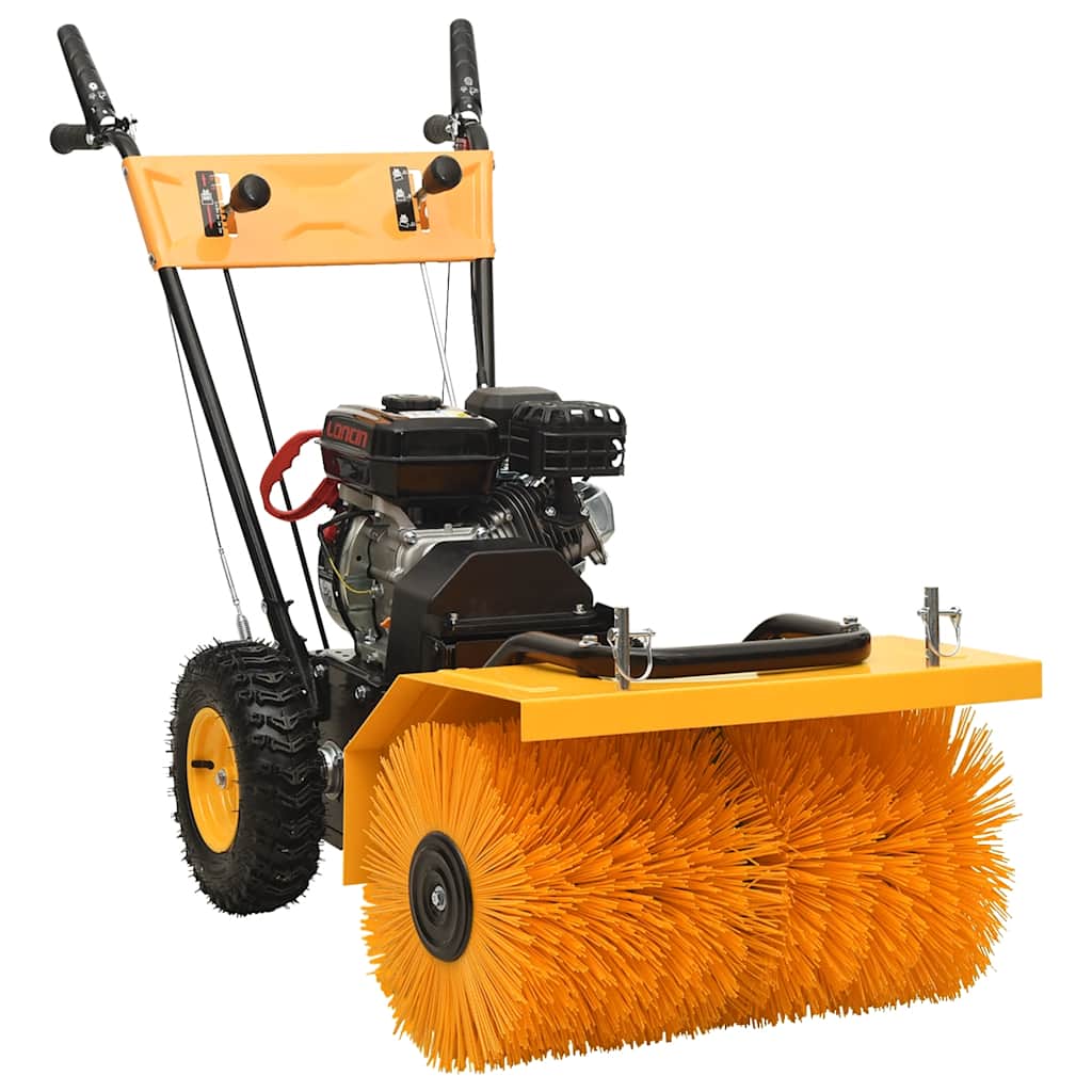vidaXL 2-in-1 Schneefräse und Kehrmaschine Benzinbetrieben 6,5PS
