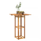 vidaXL Bistrotisch 75x75x110 cm Massivholz Akazie