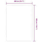 vidaXL Teppich Jute mit Latexrücken 200x300 cm